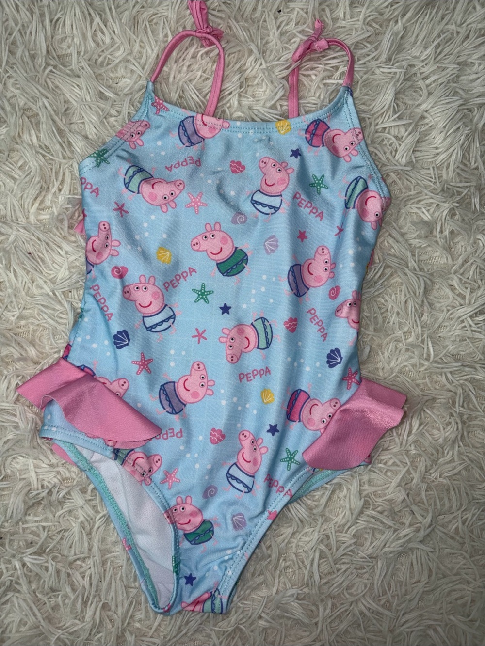 Authentic Peppa Pig Theme Park One-Piece Swimsuit 3T